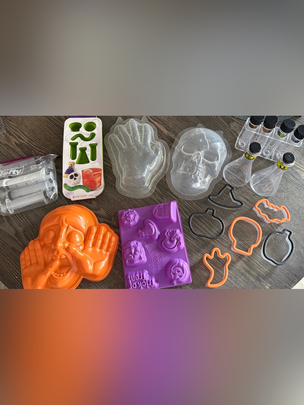 Halloween Party Baking and Candy Mold Set - Orange & Purple